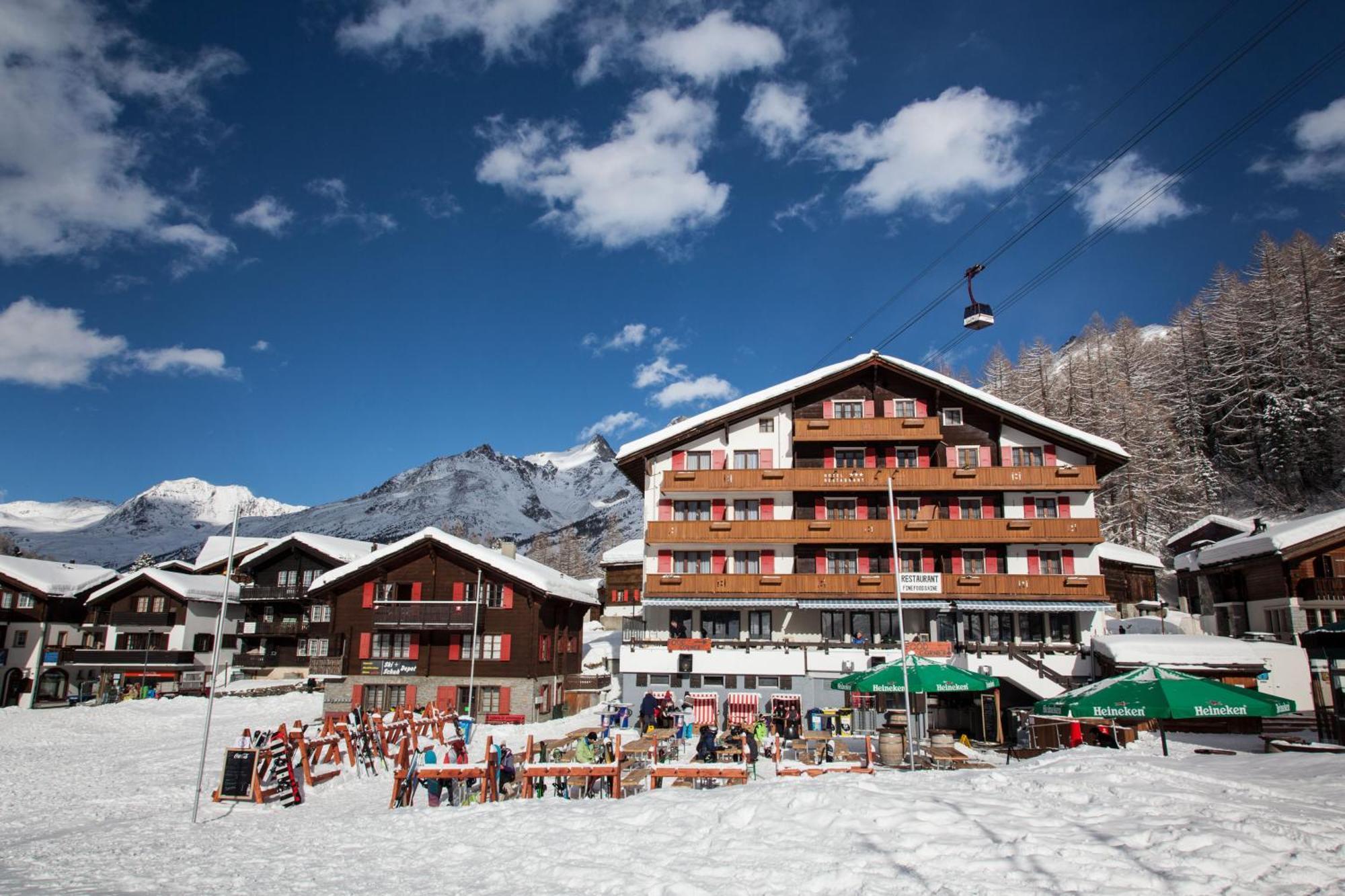 Hotel The Larix Ski-In Ski-Out Saas-Fee Ngoại thất bức ảnh